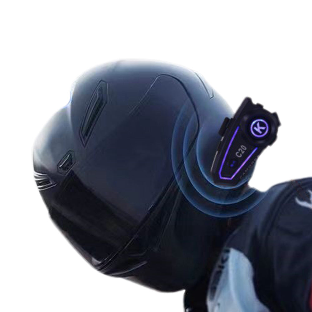 5.4 Bluetooth Motorcycle Headset Speaker Wireless Helmet Headphone with LED Light