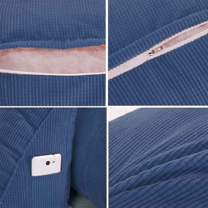 45 Degree Wedge Backrest Pillow-Blue