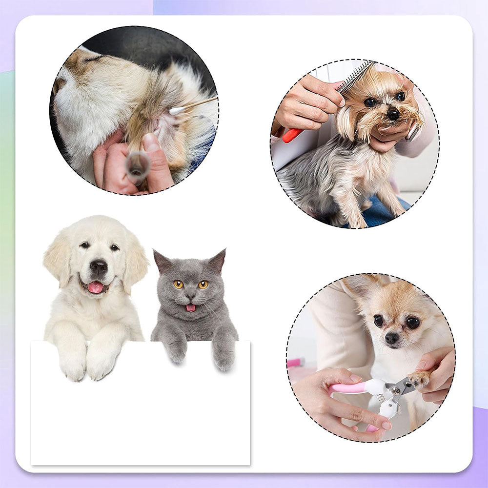 8 Piece Pet Grooming Hammock Set for Cats Dogs Nail Trimming and Restraint