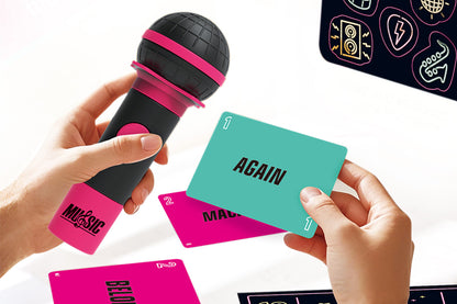 Karaoke Microphone Party Game Card Set Family Board Game for Adults