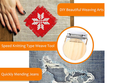 Speedweve Darning Loom Mini Weaving Tool - 21 Hooks