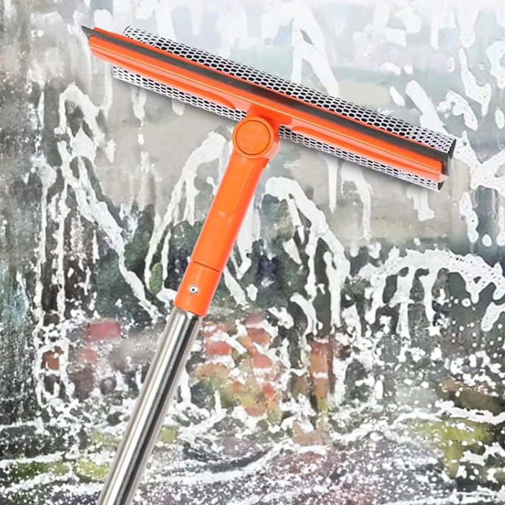 2 in 1 Extendable Window Squeegee Cleaner