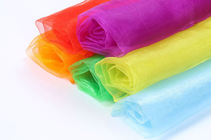 6 Pieces Juggling Scarves Dance Music Scarfs