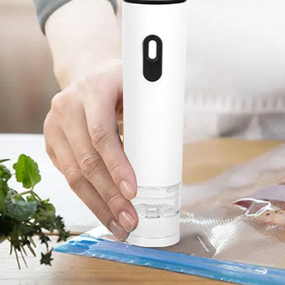 Compact Vacuum Sealer for Food Storage with 15 Reusable Vacuum Bags