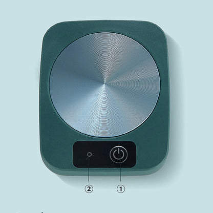 Electric Coffee Mug Warmer Milk Food Hot Plate Cup Warmer for Home Office Green