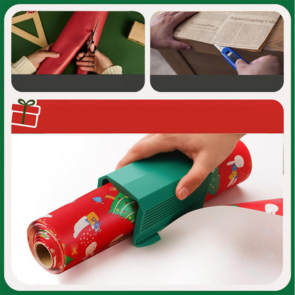 2Piece Christmas Gift Wrap Cutter Wrapping Paper Cutter