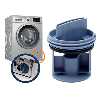 2 Pack Drain Pump Filter Cover for Bosch Washing Machine Replacement