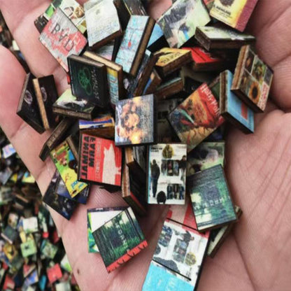 Bookshelf Sensory Desk Toy with Miniature Books