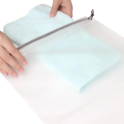 20Pcs Clear Travel Packing Storage Bag Drawstring Shoe Bags Waterproof Dustproof