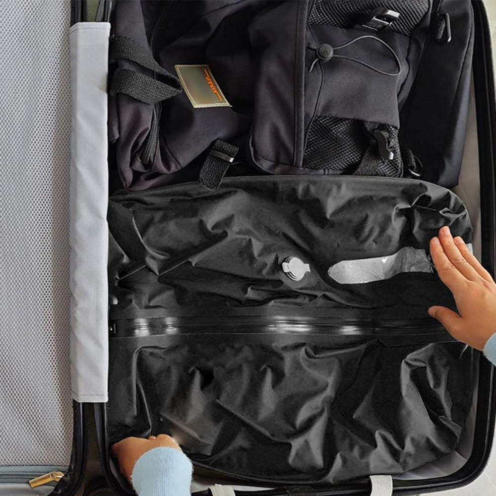 2Pcs 17L Travel Pack Vacuum Bags Anti Rip Nylon Compression Bags with Pump