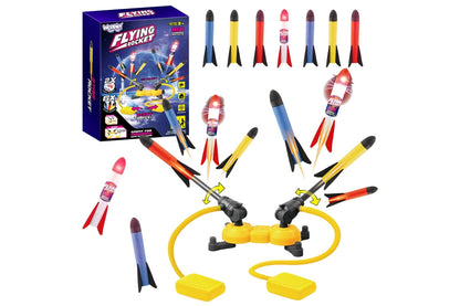 Dueling Rocket Launcher Toys With 8 Rockets Foam Blaster Toy Set For  Little Ones