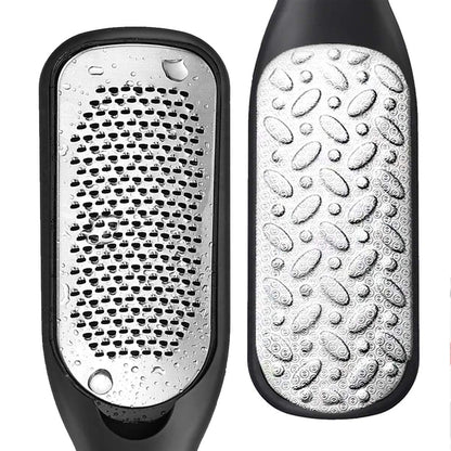 2 Sides Safe Metal Foot File Pedicure Callus Remover Foot Care Metal Surface Tool -Black