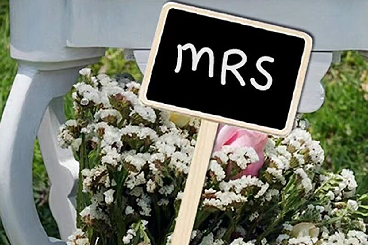 10Pcs Wood Chalkboards Signs Gardening Plant Tags