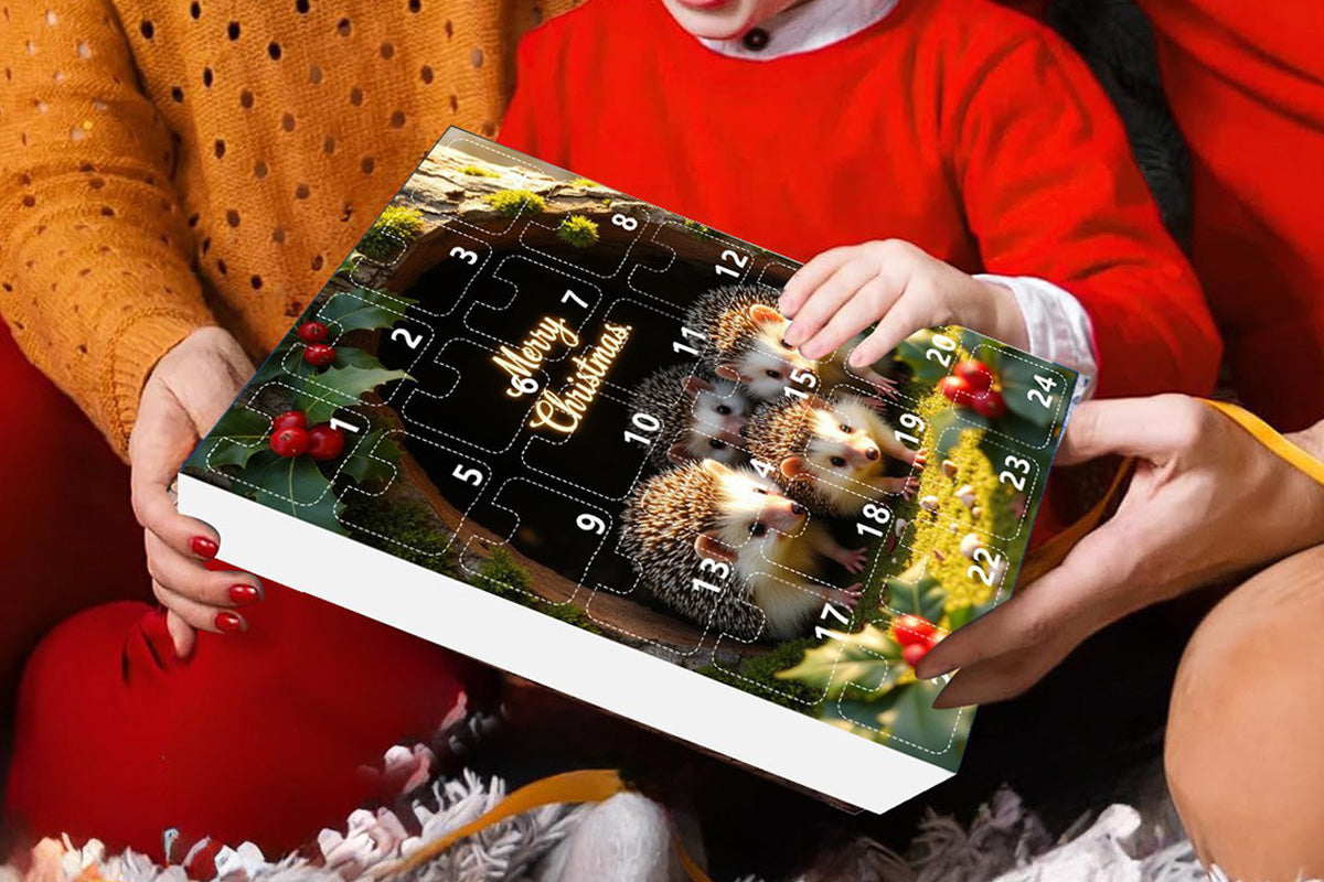 24Pcs Christmas Tree Decoration Hanging Ornaments for Home Holiday -Hedgehog