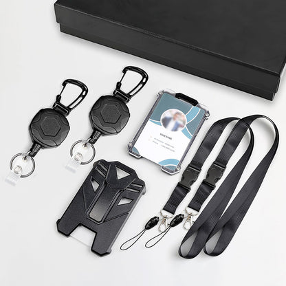 Badge Holder Retractable ID Cards Holder with Lanyard