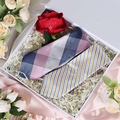 White Easy Attached Gift Boxes Set of 3 Gift Boxes with Satin Ribbon