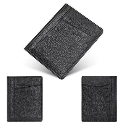 2Pcs PU Leather Card Holder Slim Credit Card Organizer