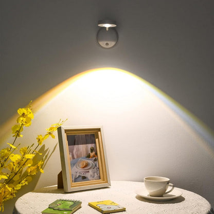 3Pcs Wireless Picture Lights and Mini Accent Spotlights LED Wall Sconce for Art Display-White