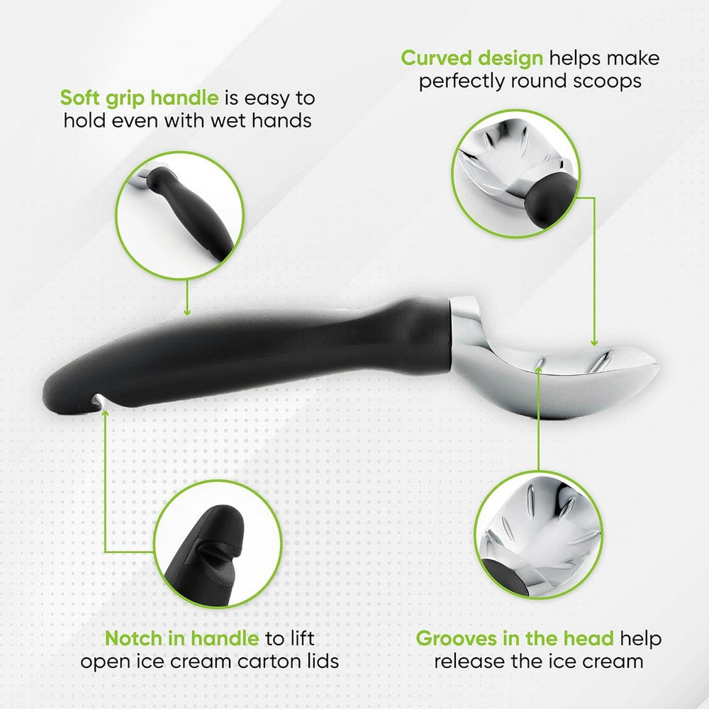Ice Cream Scoop for Gelato Sorbet Cookie Dough Melon Frozen Yogurt