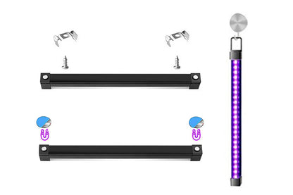 2 Piece Party Glow LED UV Black Light Bar