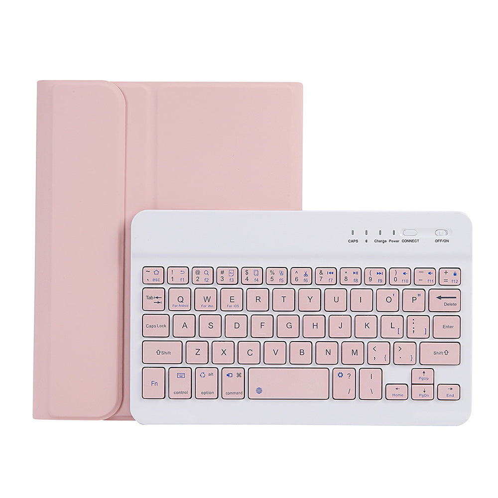 Bluetooth Keyboard with Case Cover for Samsung Galaxy Tablet Pink