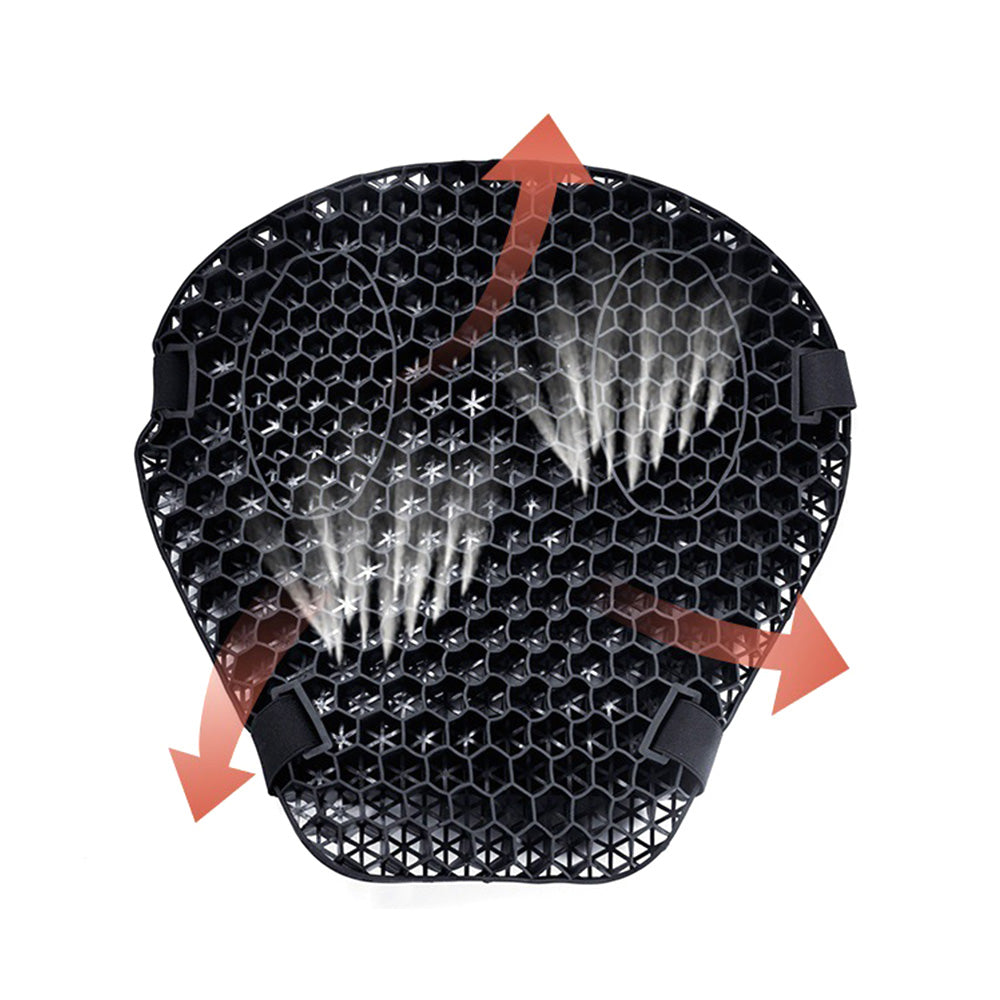 Motorcycle Gel Seat Cushion for Comfortable Long Rides