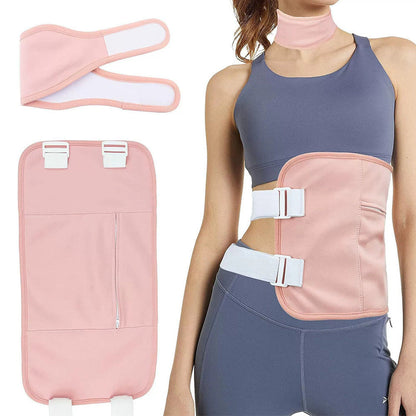 9PCS Reusable Castor Oil Pack Set ââ‚?Organic Cotton for Neck  Waist & More Pink