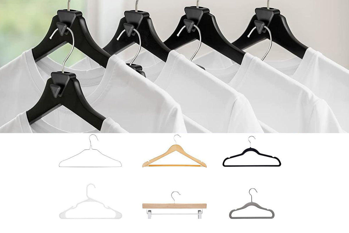 30Pcs Space Saving Hanger Hooks Clothes Hanger Connector Hooks Organizers