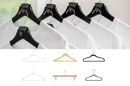 30Pcs Space Saving Hanger Hooks Clothes Hanger Connector Hooks Organizers