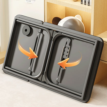 Adjustable Laptop Bed Table with Cup Holder Folding Laptop Desk for Bed Sofa Floor Office
