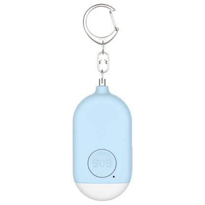 130db Personal Alarm Security Alarm with Keychain LED Flashlight Self Defense Alarm Blue