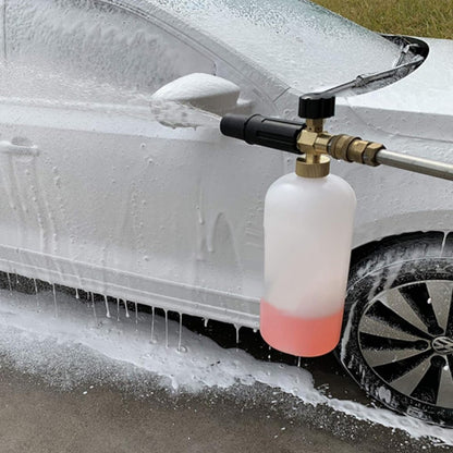 1L Foam Cannon with 1/4 Inch Quick Connector with 5 Pressure Washer Nozzle Tips