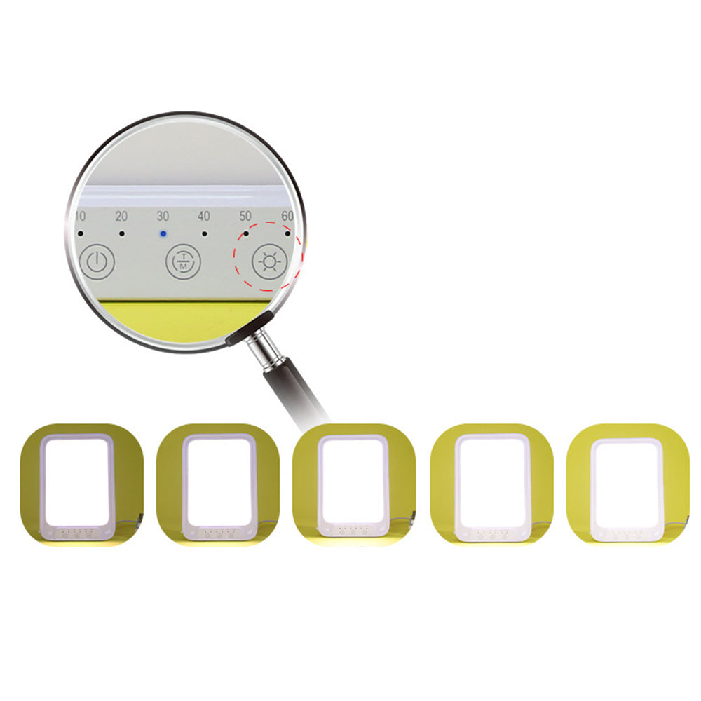 3-Color UV-free LED Bright Lamp Touch Control Brightness SAD Light with Timer