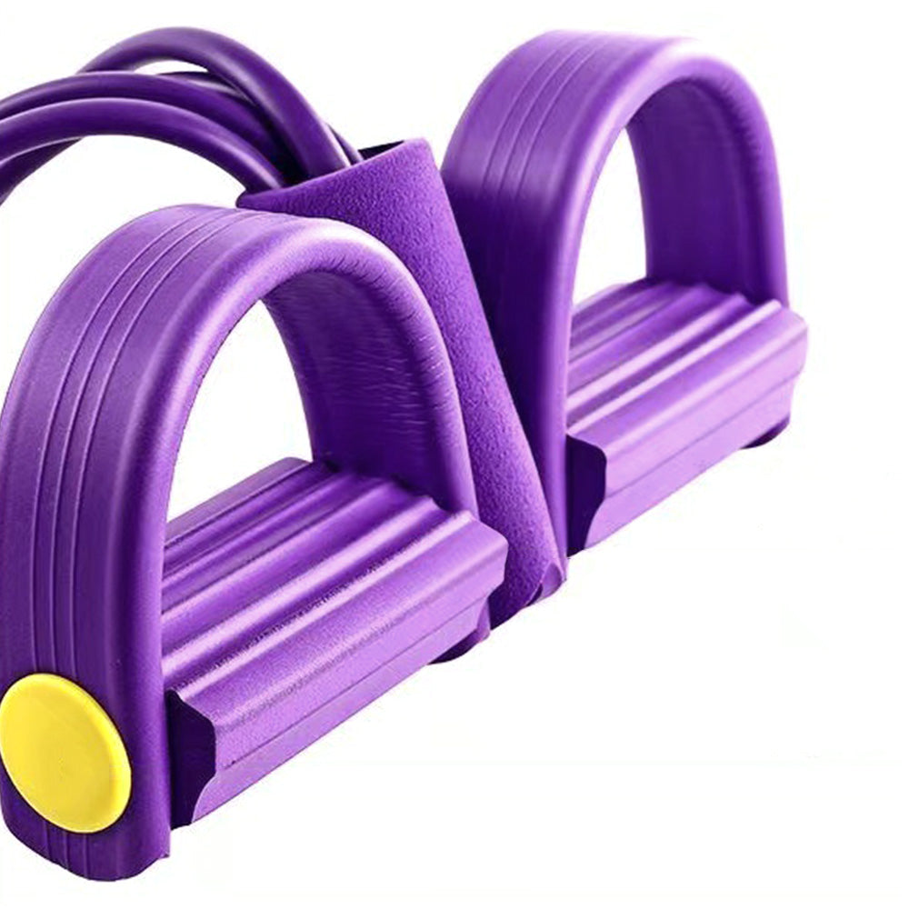 6-Tube Foot Pedal Resistance Band ¨C Ankle Puller Exercise Tension Rope for Fitness Training