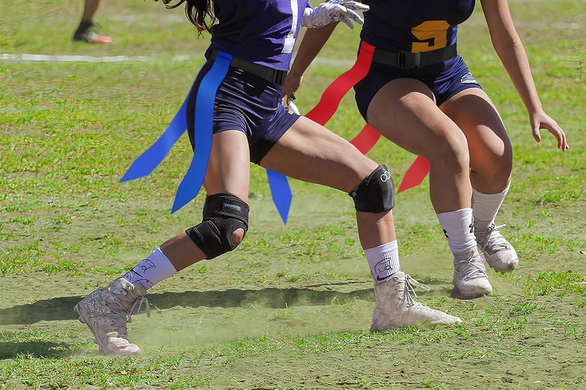 2Pcs Adjustable Flag Football Belt with Belt and Flags for Youths Adults