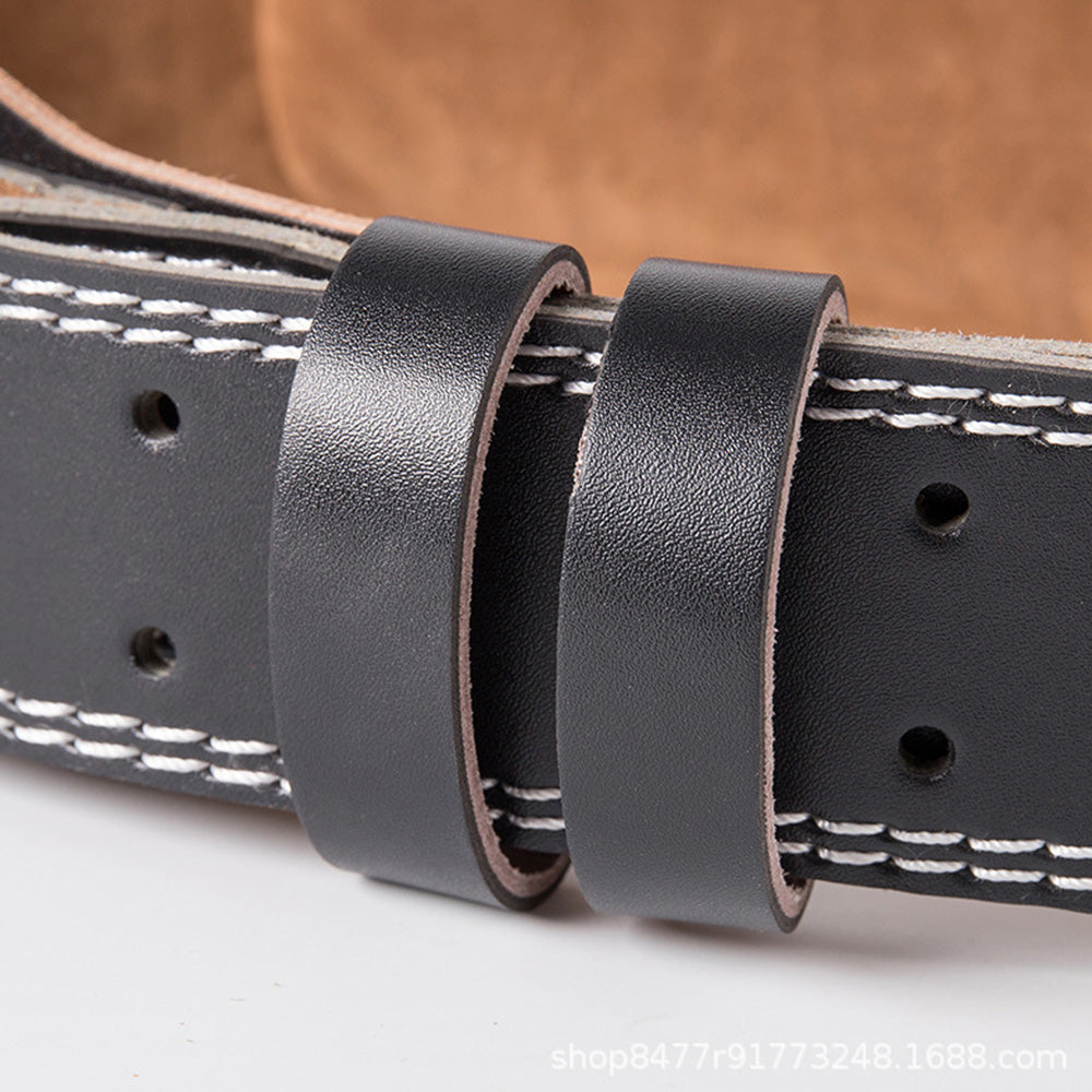 PU Leather Gym Waist Support Belt for Fitness Training and Back Support