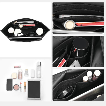 Felt Purse Organizer Insert -Black