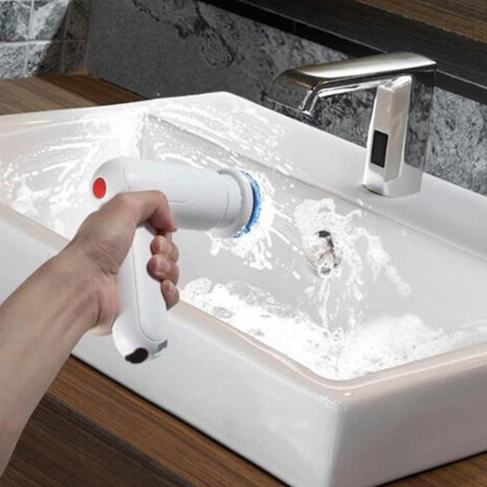 9-in-1 Cordless Electric Spin Scrubber Handheld Turbo Scrub Cleaning Brush Kit