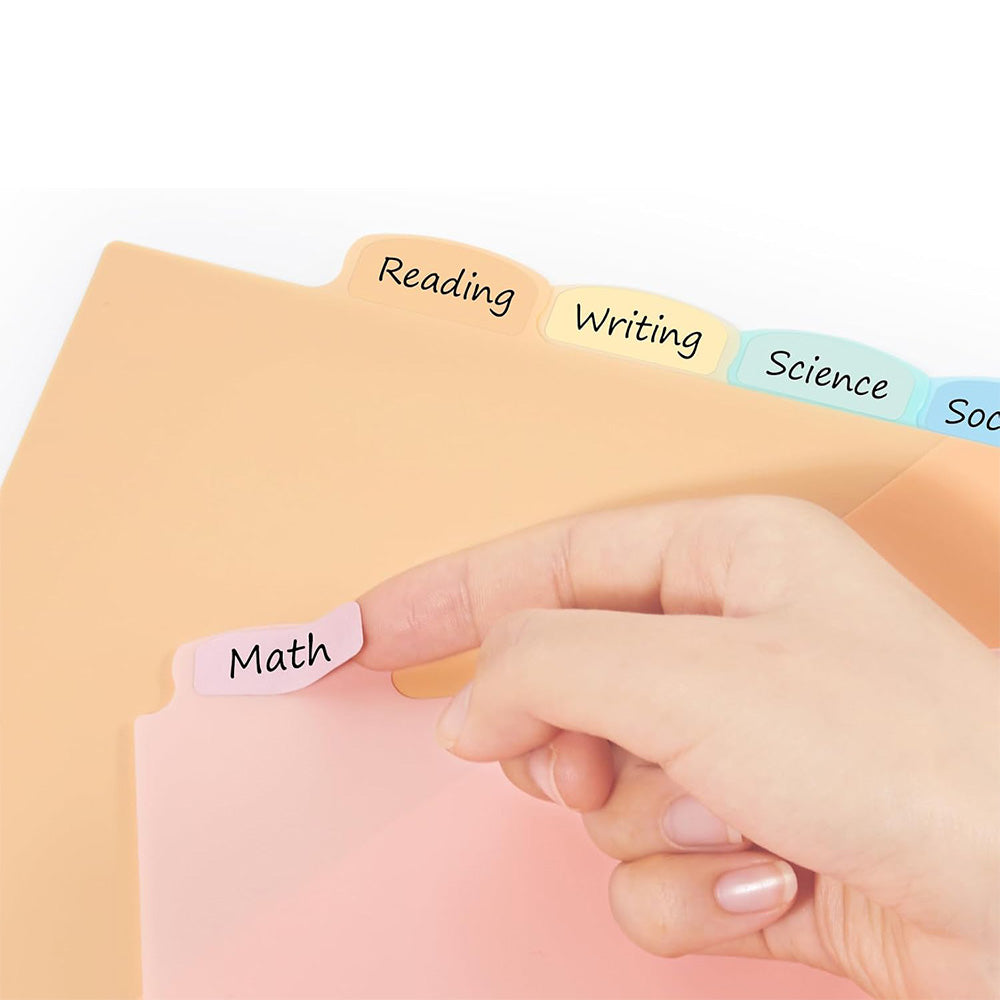 2 Pieces Plastic Binder Dividers with Tabs A4 Subject Dividers