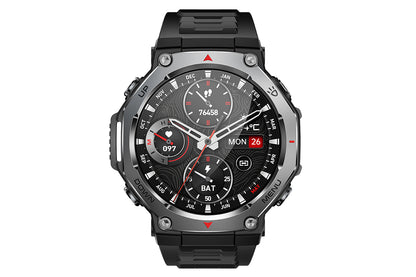 Smart Watch with Flashlight Fitness Tracker with Bluetooth Calls 100+Sports Modes -Black