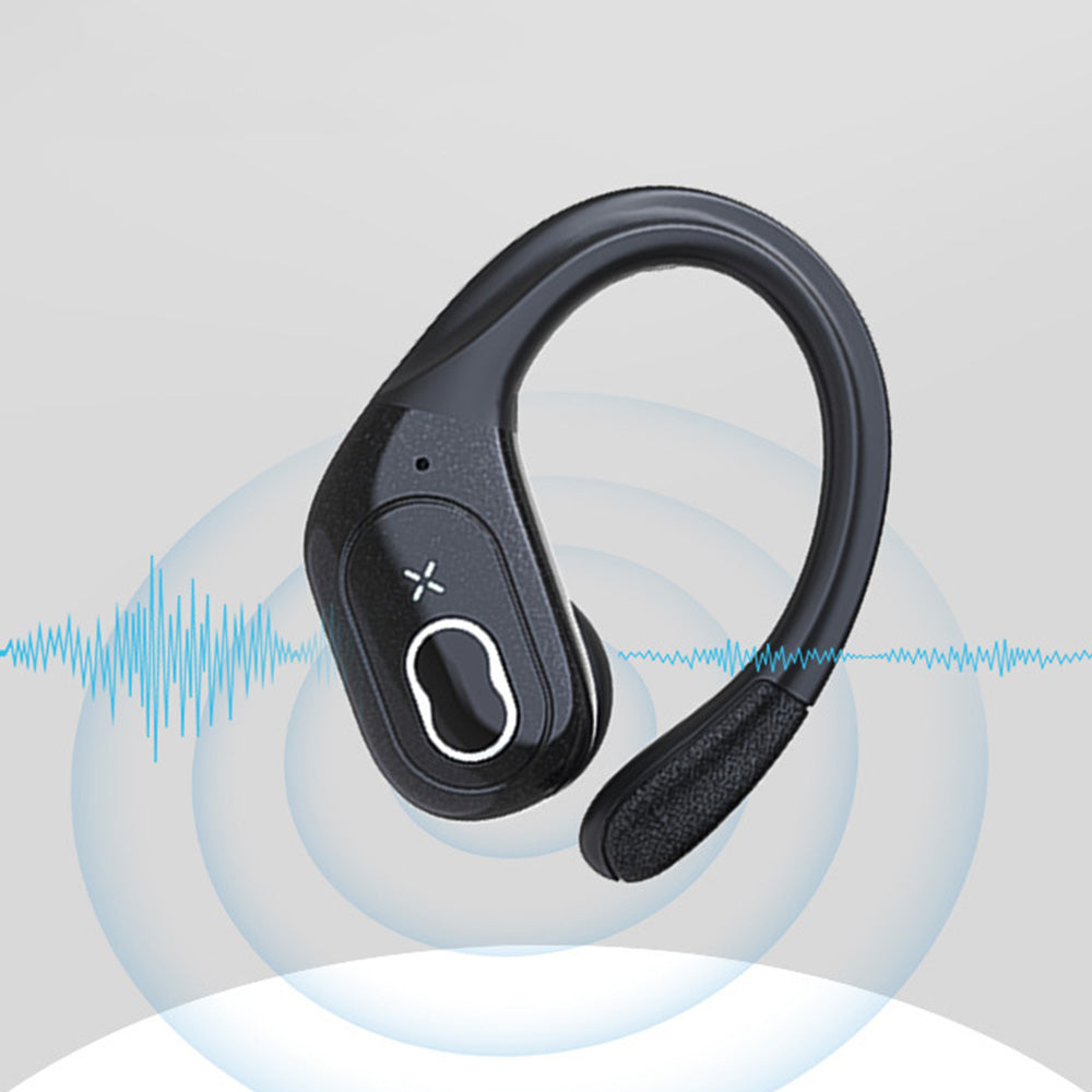 Wireless Bluetooth 5.4 Headphone Over Ear Bud IPX5 Waterproof Earphone for Sport Running-Black