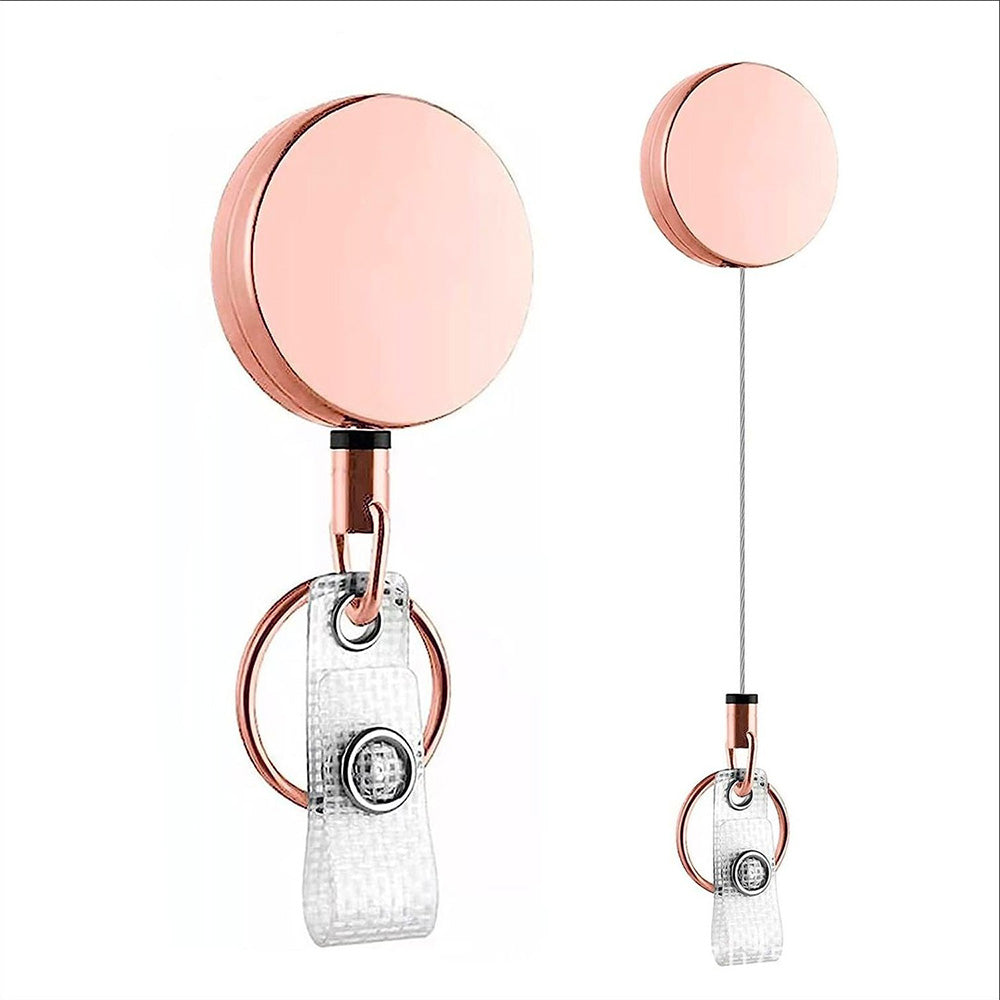 3 in 1 Retractable Key Chain Badge Holder ID Card Set for Keys Whistle
