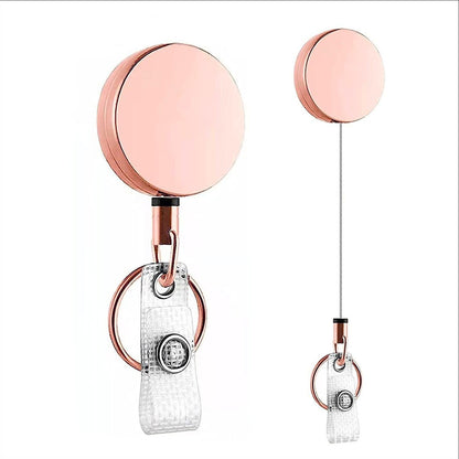 3 in 1 Retractable Key Chain Badge Holder ID Card Set for Keys Whistle