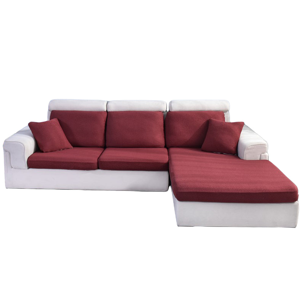 Stretch Sofa Seat Cushion Cover Seat Cover Couch Seat Slipcover -Red