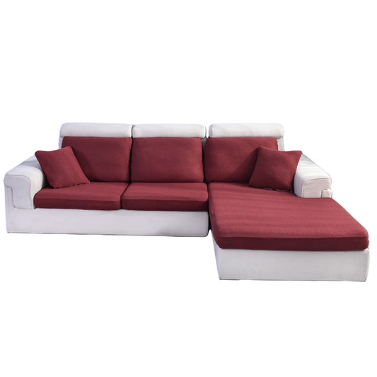Stretch Sofa Seat Cushion Cover Seat Cover Couch Seat Slipcover -Red