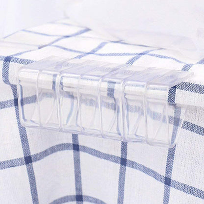 24 Pack Clear Plastic Tablecloth Clips for Tables