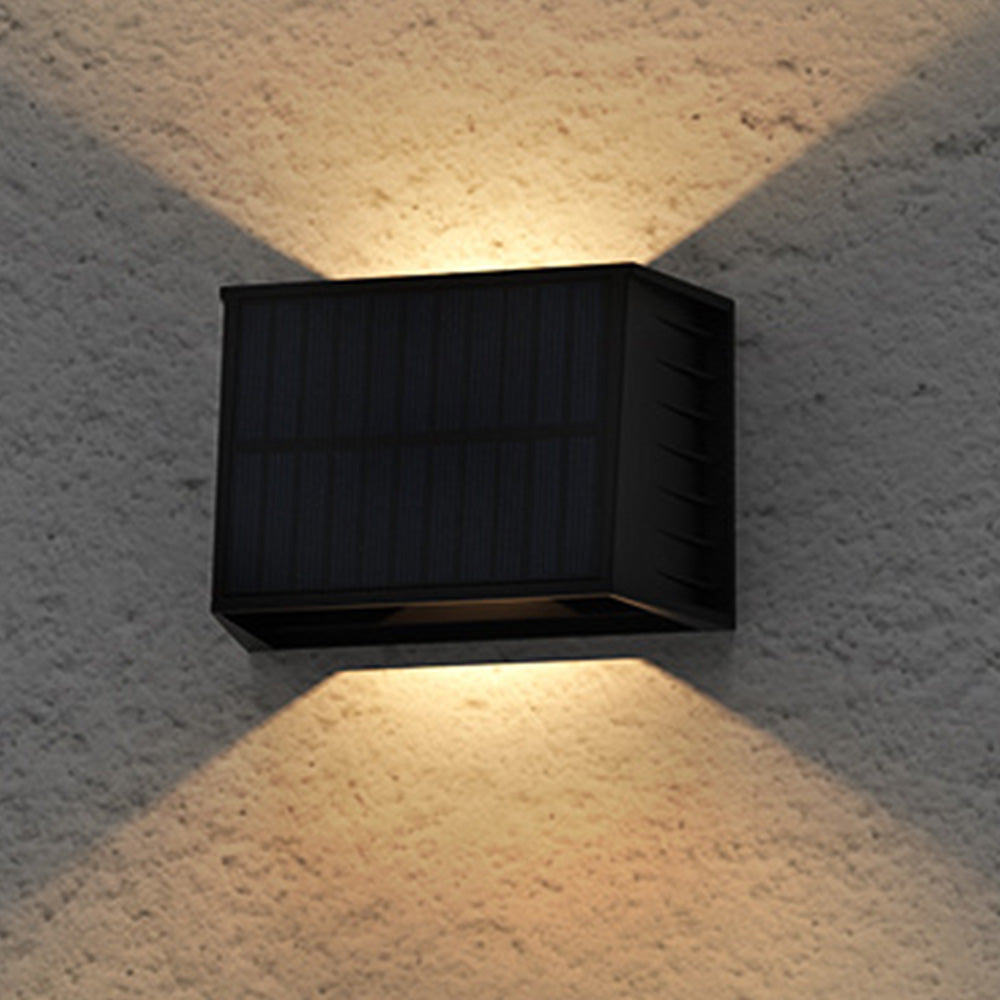 Solar Wall Light Adjustable Beam Angle for Garden Patio-Warm Light