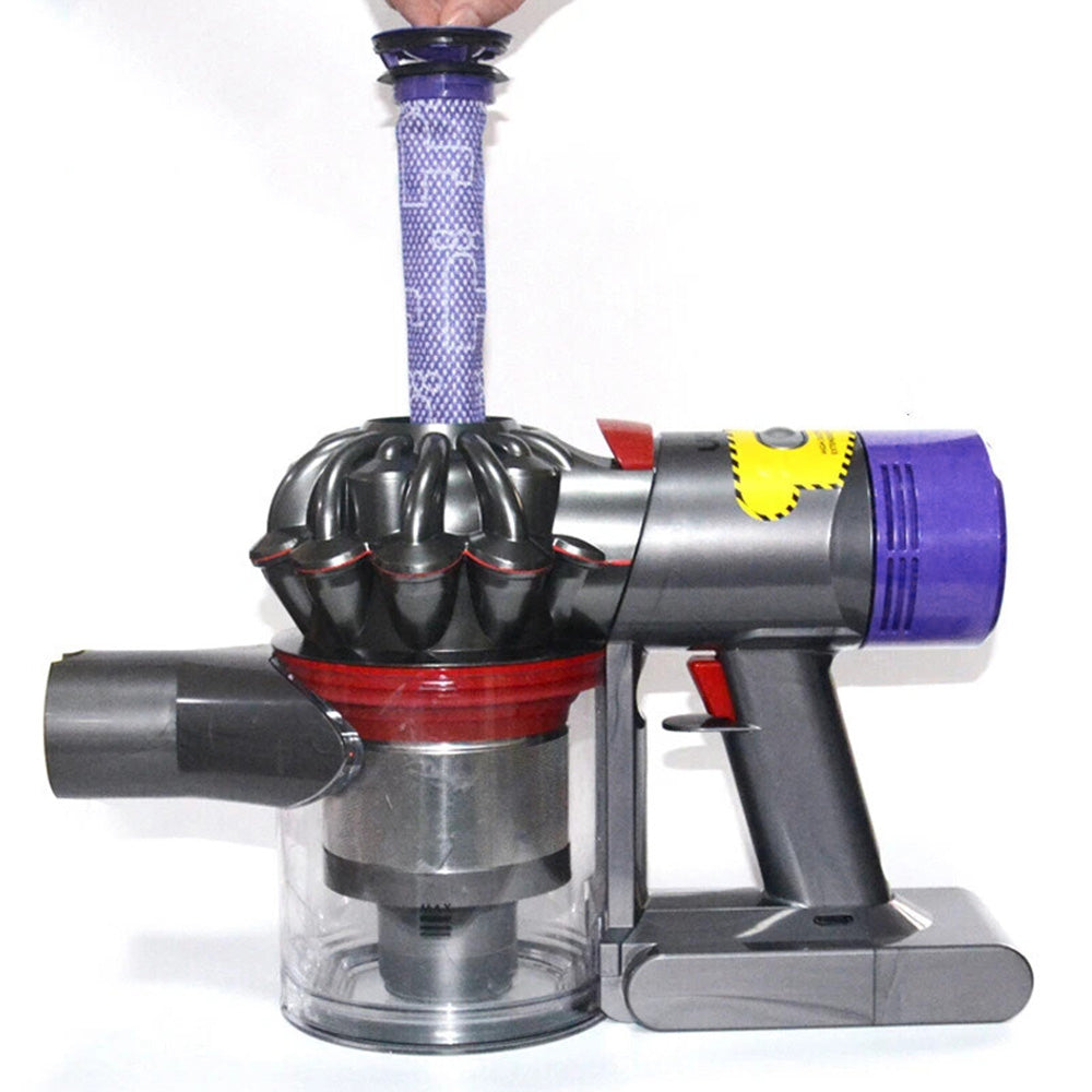Vacuum Filter Replacement And Motor Back Cover Kit For Dyson V7 V8-Purple