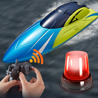2.4GHz RC Speed Boat Toy a€?Remote Control Racing Yacht for Pools & Lakes Blue