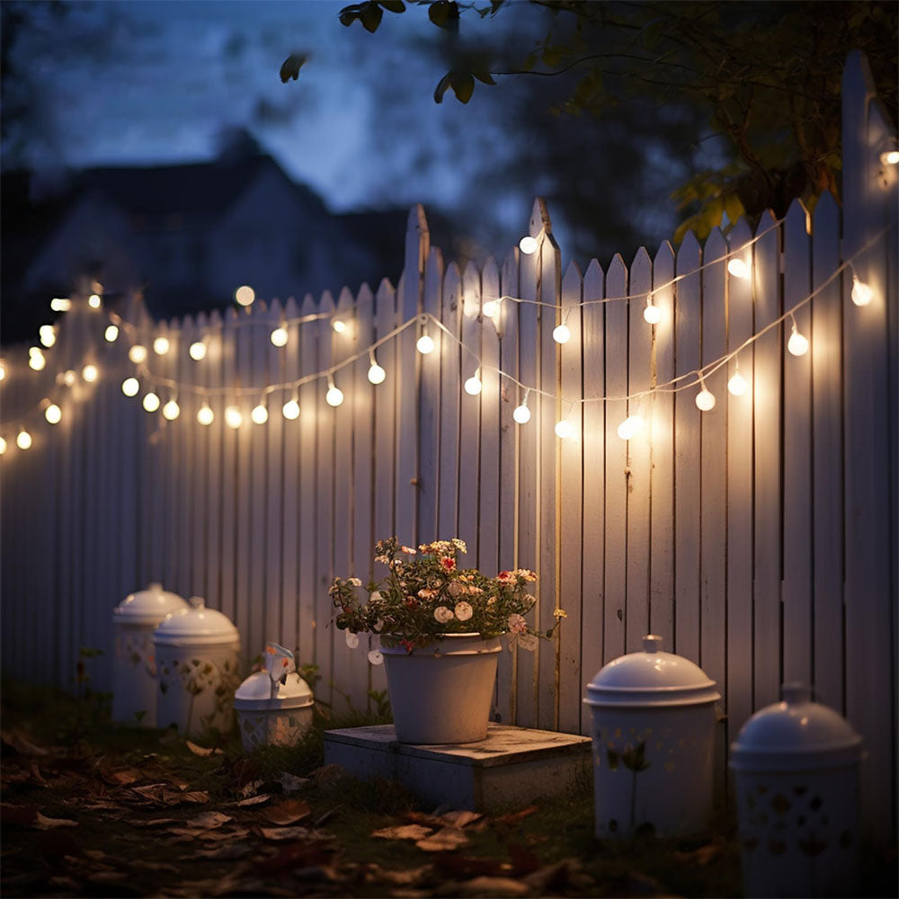 32 Pack Clear Adhesive Outdoor String Light Hooks for Patio Decoration
